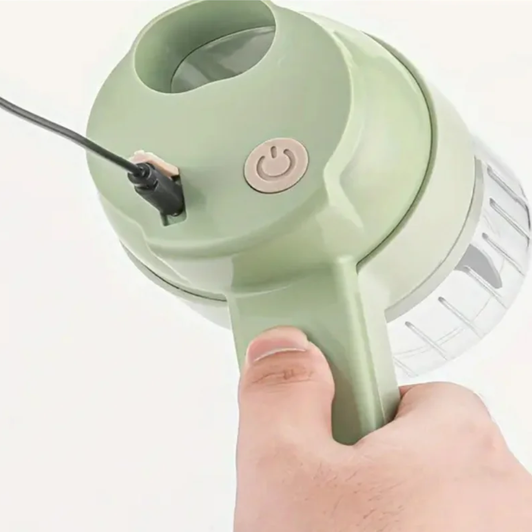 Mini Processador de Alimentos Elétrico Multifuncional Recarregável USB