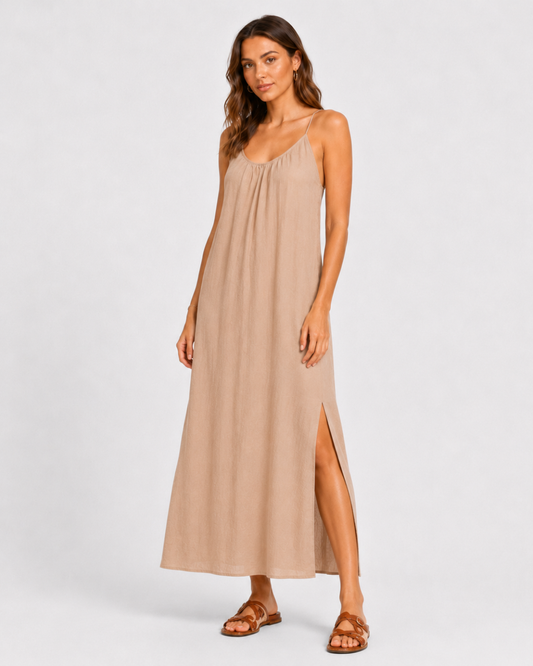 Vestido Comprido de Alças