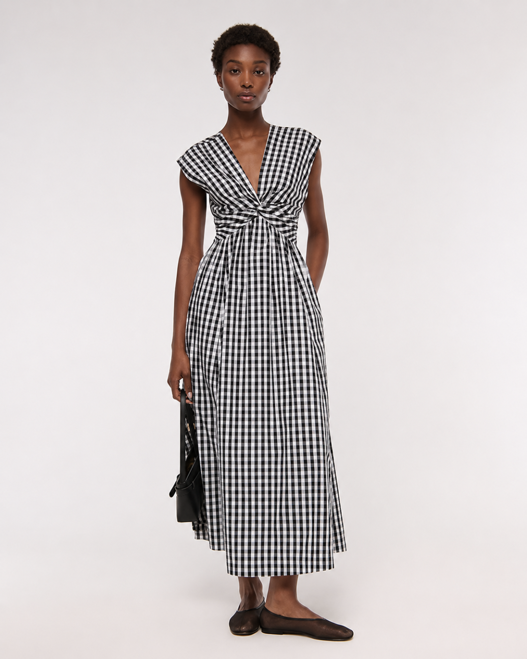 Maxivestido com Frente Giratória