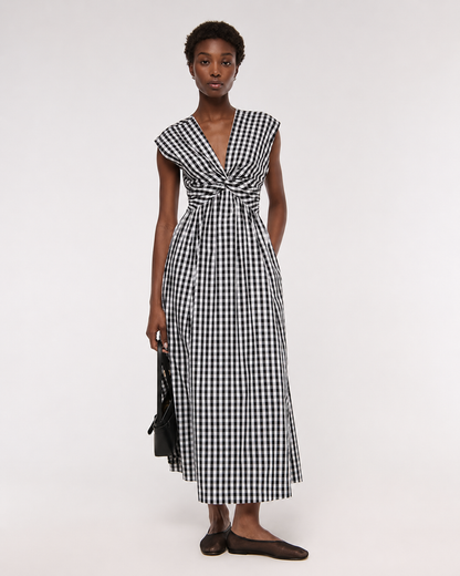 Maxivestido com Frente Giratória
