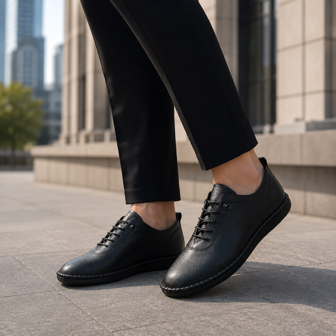 Sapatos flexível com Atacadores
