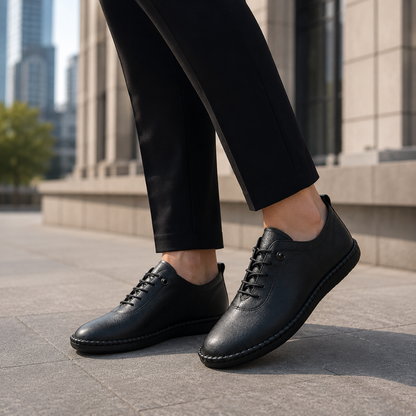 Sapatos flexível com Atacadores