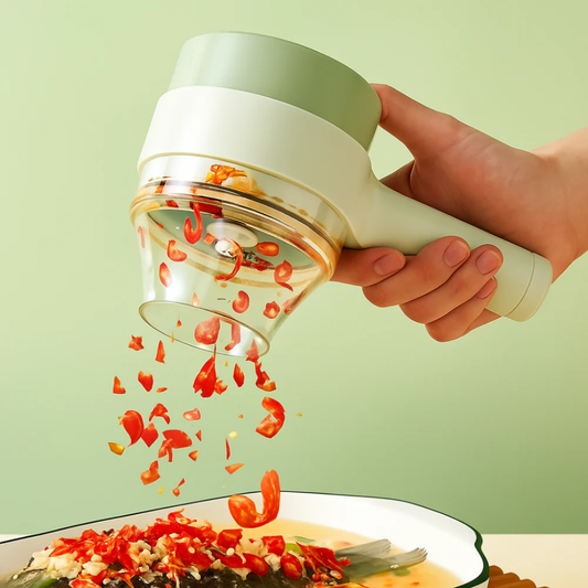 Mini Processador de Alimentos Elétrico Multifuncional Recarregável USB