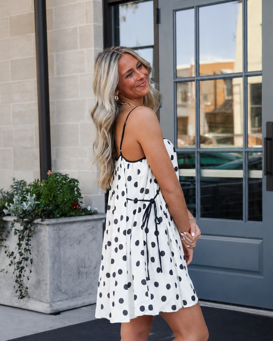 Vestido Midi de Bolinhas