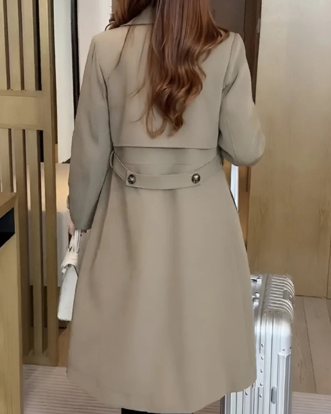 Gabardina com botões duplos para mulher®