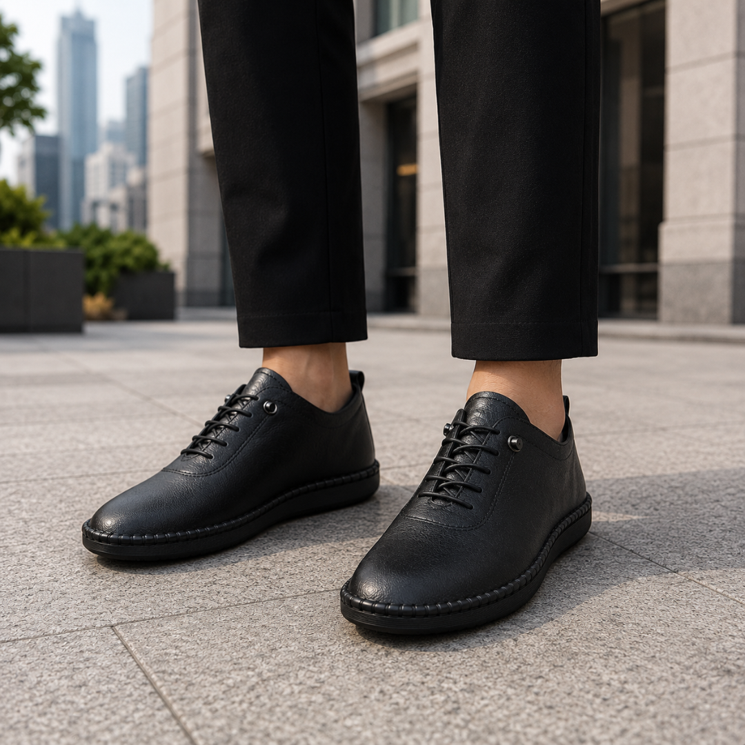 Sapatos flexível com Atacadores