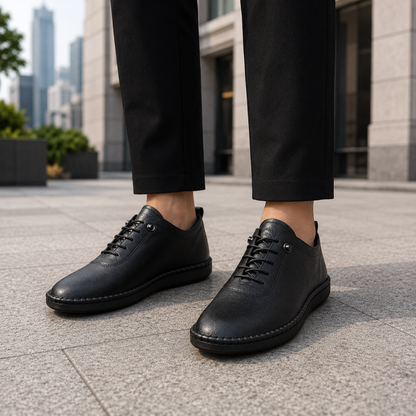 Sapatos flexível com Atacadores