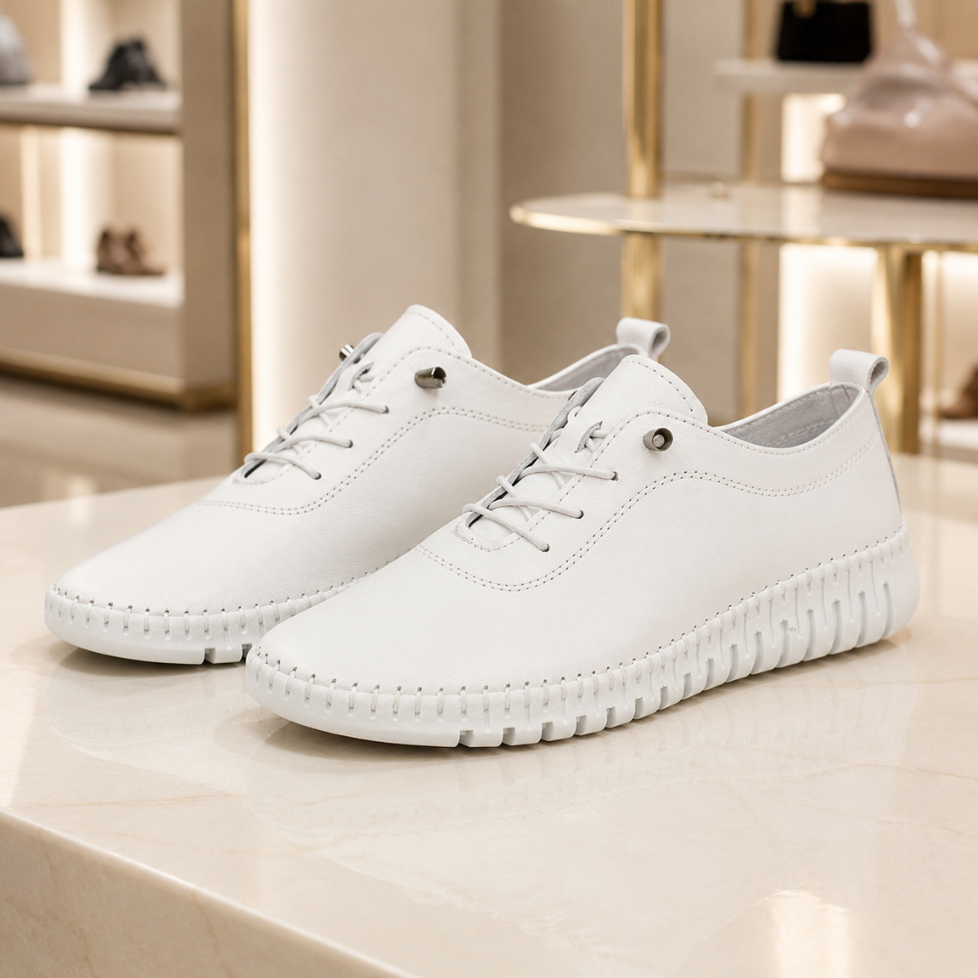 Sapatos Flexíveis com Cordões