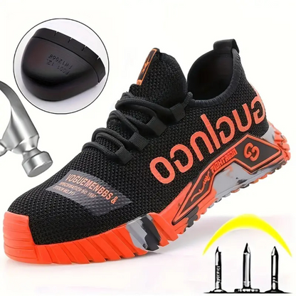 Sapatos de segurança com atacadores para homem de ajuste seguro®