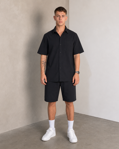 Conjunto de linho com calções