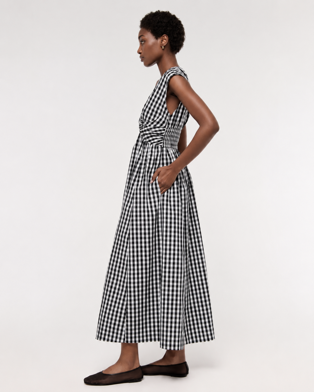 Maxivestido com Frente Giratória