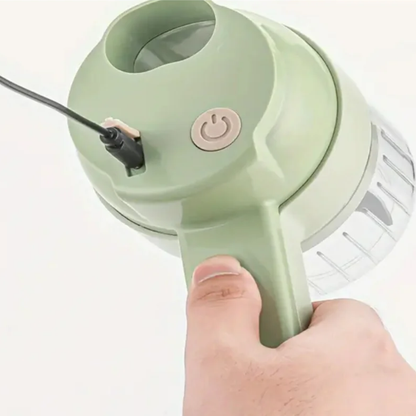 Mini Processador de Alimentos Elétrico Multifuncional Recarregável USB