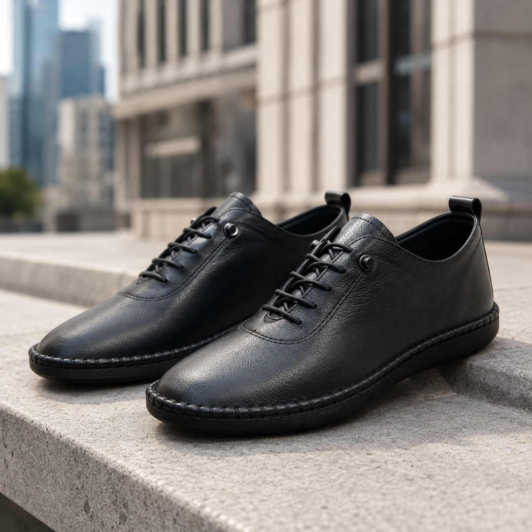 Sapatos flexível com Atacadores