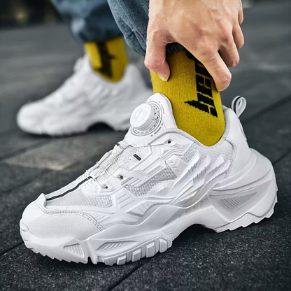 Sapatos desportivos para homem com fivela giratória