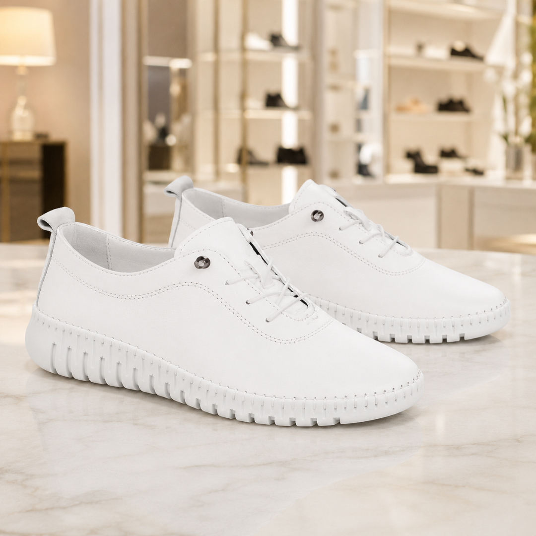 Sapatos Flexíveis com Cordões