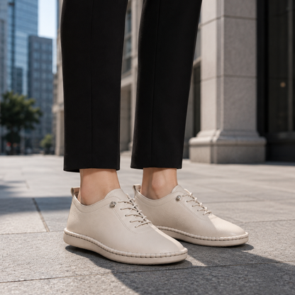 Sapatos flexível com Atacadores