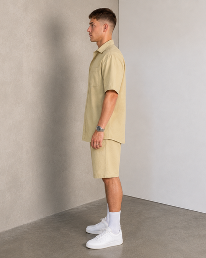 Conjunto de linho com calções
