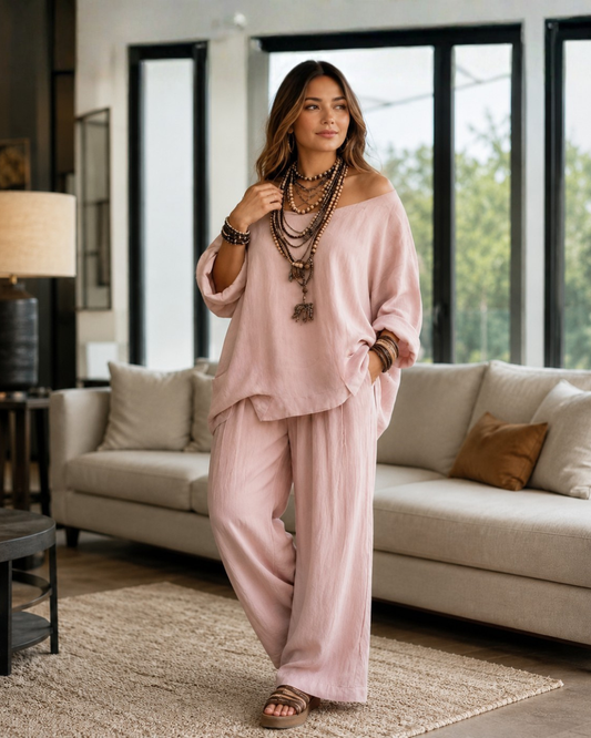 Conjunto Largo de Blusa e Calças