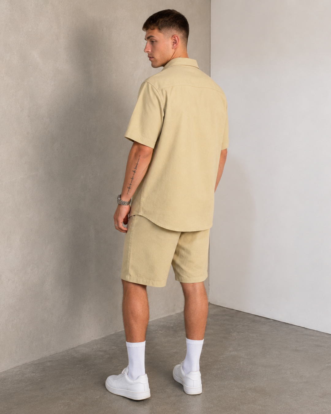 Conjunto de linho com calções