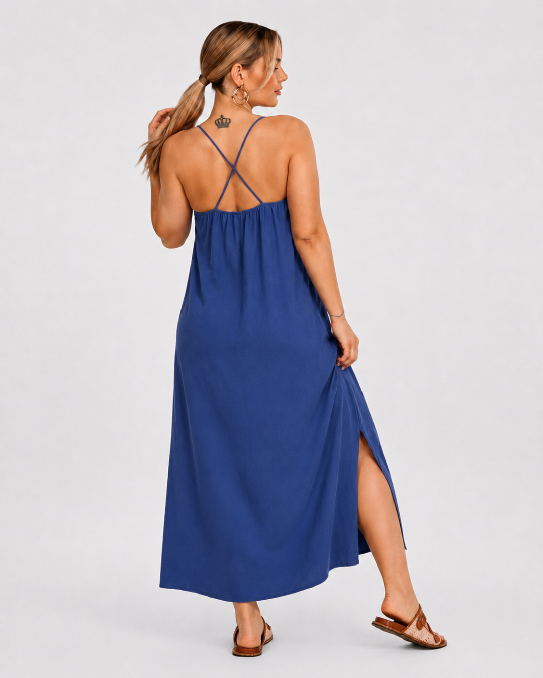 Vestido Comprido de Alças