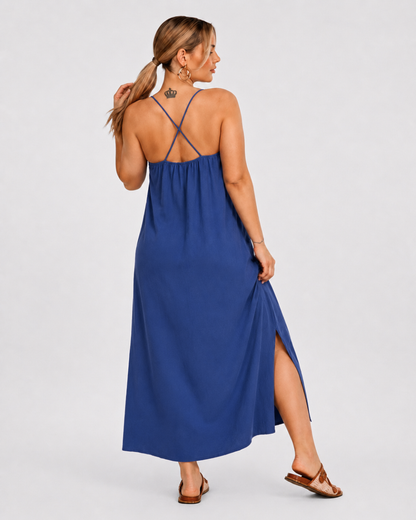 Vestido Comprido de Alças