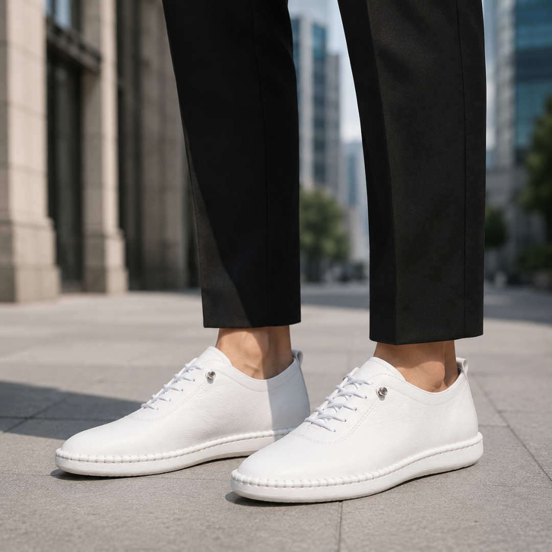 Sapatos flexível com Atacadores