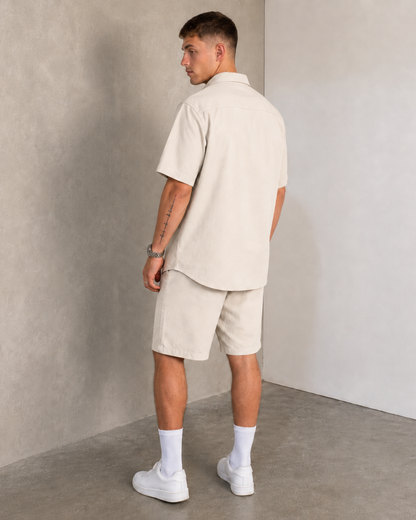 Conjunto de linho com calções