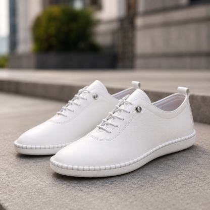 Sapatos flexível com Atacadores