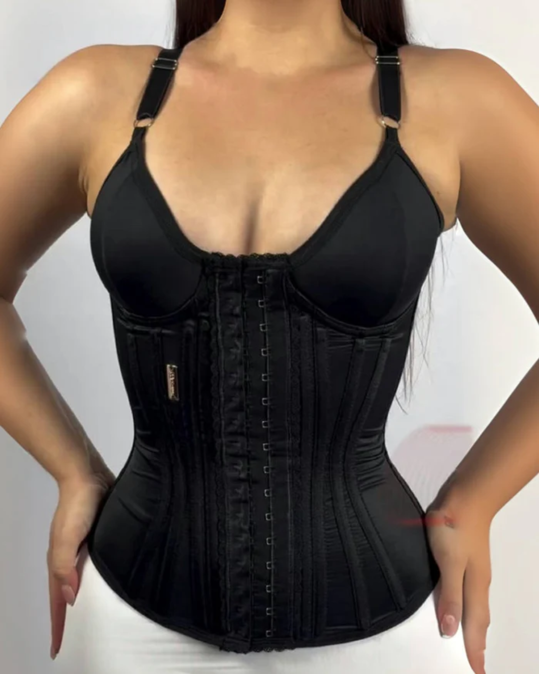 Cinta colombiana estilo espartilho com reforço para maior controlo abdominal®