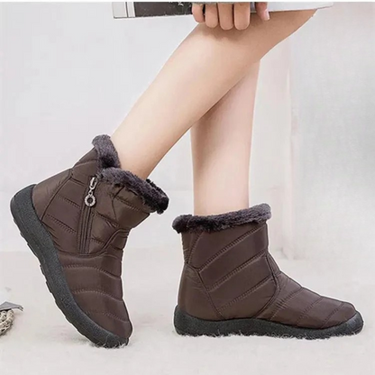 Botas ortopédicas impermeáveis e antiderrapantes de inverno para mulher