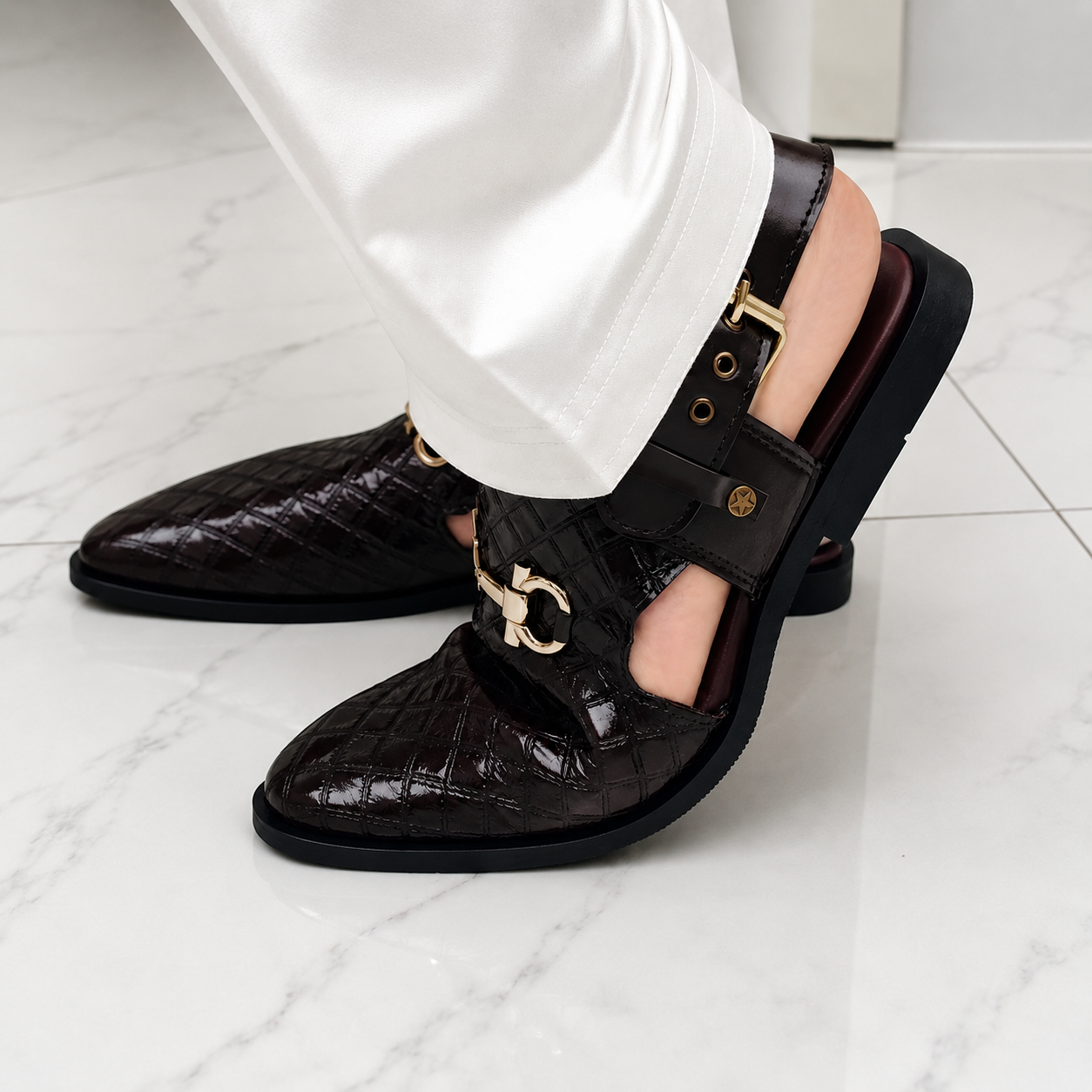 Mocassins Modernos em Couro com Sola Ergonómica