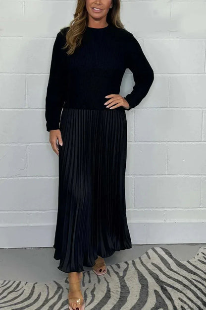 Vestido Comprido com Fundo Plissado®